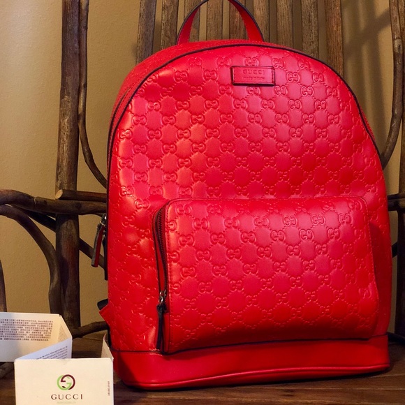 Authentic Men’s Gucci Backpack (Red) - Picture 2 of 3